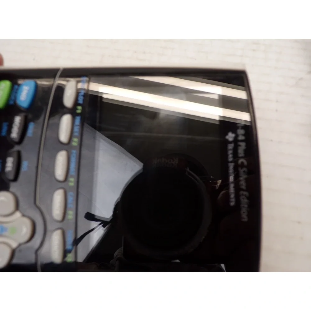 TI-84 Plus C Silver Edition Graphing Calculator w Cover & Charging Cable